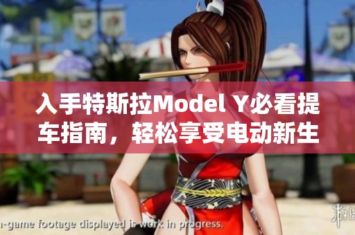 入手特斯拉Model Y必看提车指南，轻松享受电动新生活