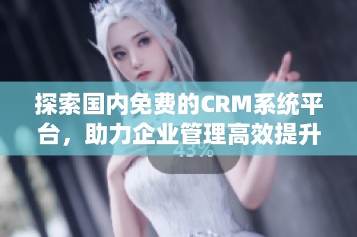 探索国内免费的CRM系统平台，助力企业管理高效提升