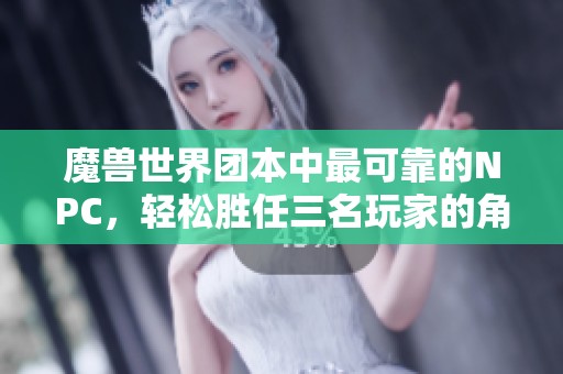 魔兽世界团本中最可靠的NPC，轻松胜任三名玩家的角色