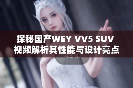 探秘国产WEY VV5 SUV 视频解析其性能与设计亮点