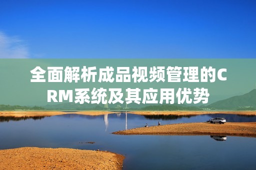 全面解析成品视频管理的CRM系统及其应用优势