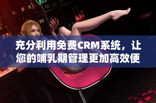 充分利用免费CRM系统，让您的哺乳期管理更加高效便捷