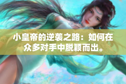 小皇帝的逆袭之路：如何在众多对手中脱颖而出。