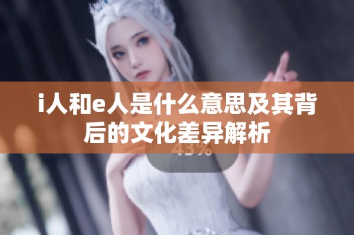 i人和e人是什么意思及其背后的文化差异解析