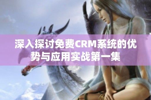 深入探讨免费CRM系统的优势与应用实战第一集