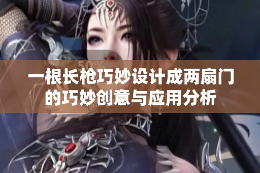 一根长枪巧妙设计成两扇门的巧妙创意与应用分析