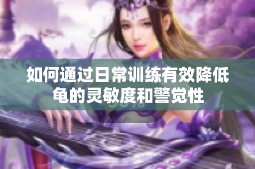 如何通过日常训练有效降低龟的灵敏度和警觉性