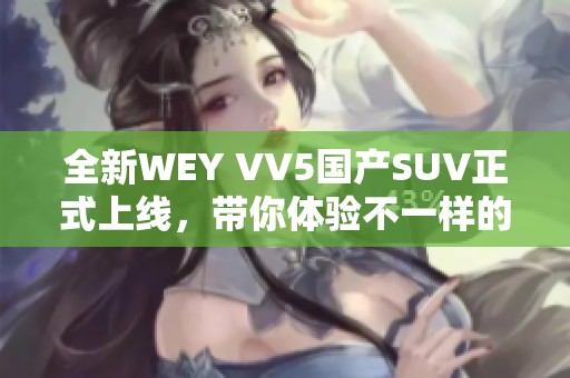 全新WEY VV5国产SUV正式上线，带你体验不一样的驾驶乐趣