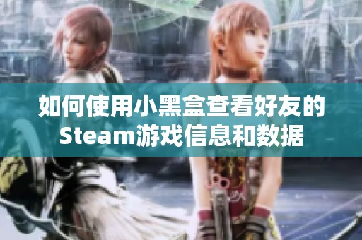 如何使用小黑盒查看好友的Steam游戏信息和数据