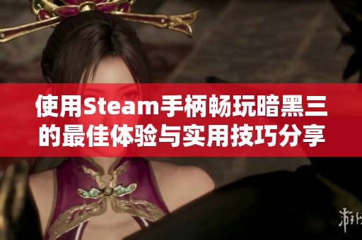 使用Steam手柄畅玩暗黑三的最佳体验与实用技巧分享