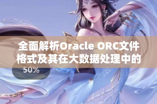 全面解析Oracle ORC文件格式及其在大数据处理中的应用