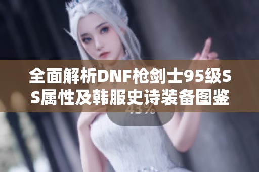 全面解析DNF枪剑士95级SS属性及韩服史诗装备图鉴