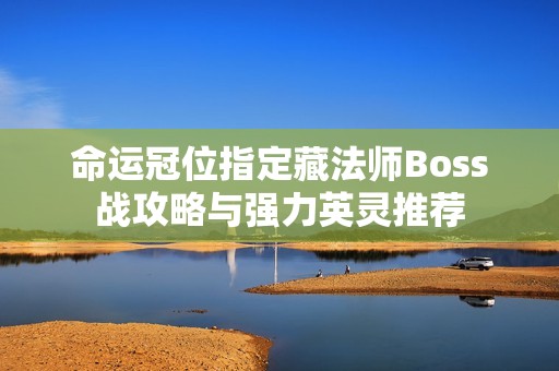 命运冠位指定藏法师Boss战攻略与强力英灵推荐