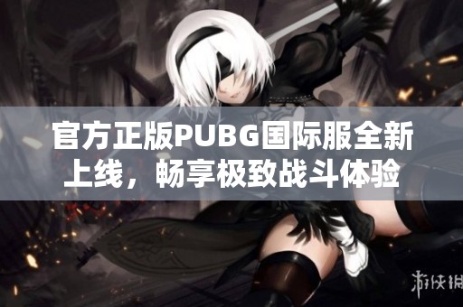 官方正版PUBG国际服全新上线，畅享极致战斗体验