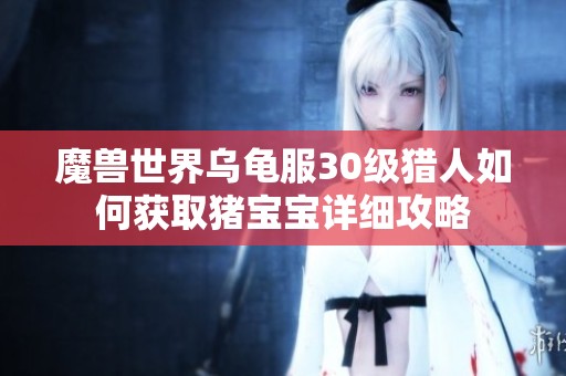 魔兽世界乌龟服30级猎人如何获取猪宝宝详细攻略