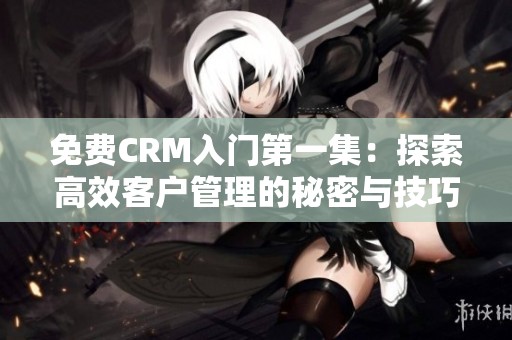 免费CRM入门第一集：探索高效客户管理的秘密与技巧