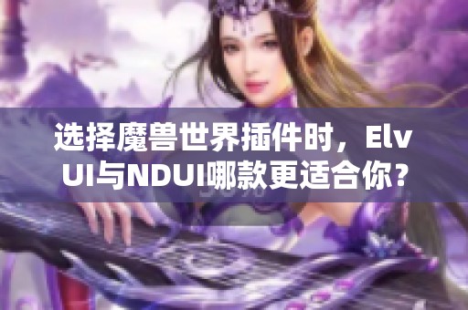 选择魔兽世界插件时，ElvUI与NDUI哪款更适合你？