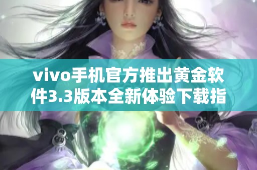 vivo手机官方推出黄金软件3.3版本全新体验下载指南