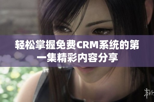 轻松掌握免费CRM系统的第一集精彩内容分享