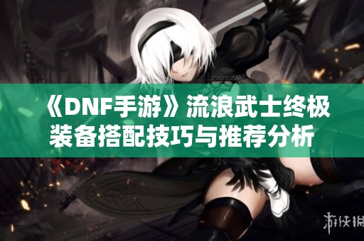 《DNF手游》流浪武士终极装备搭配技巧与推荐分析