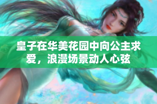 皇子在华美花园中向公主求爱，浪漫场景动人心弦