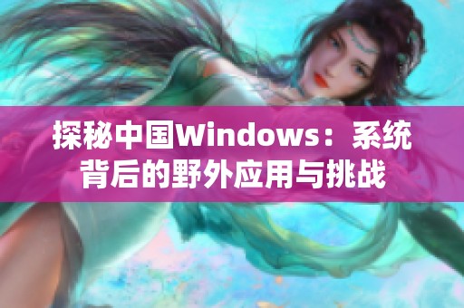 探秘中国Windows：系统背后的野外应用与挑战