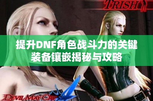 提升DNF角色战斗力的关键装备镶嵌揭秘与攻略