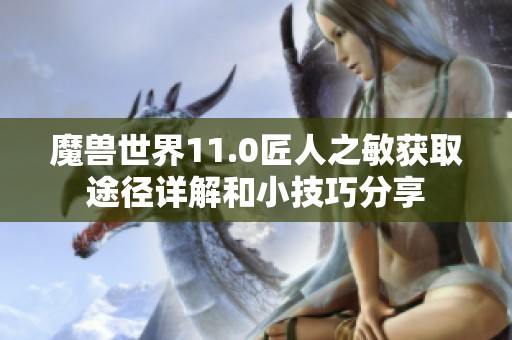 魔兽世界11.0匠人之敏获取途径详解和小技巧分享