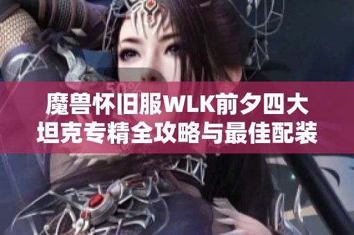 魔兽怀旧服WLK前夕四大坦克专精全攻略与最佳配装揭秘