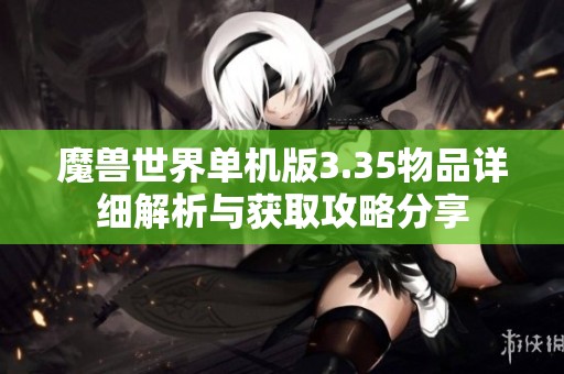 魔兽世界单机版3.35物品详细解析与获取攻略分享