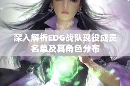 深入解析EDG战队现役成员名单及其角色分布