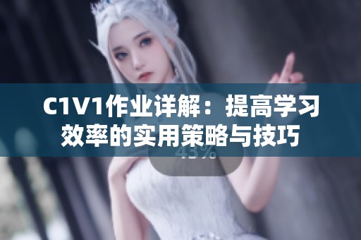 C1V1作业详解：提高学习效率的实用策略与技巧