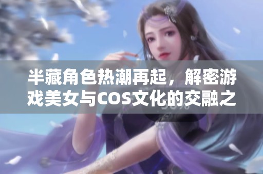 半藏角色热潮再起，解密游戏美女与COS文化的交融之美