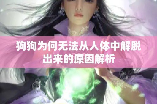 狗狗为何无法从人体中解脱出来的原因解析