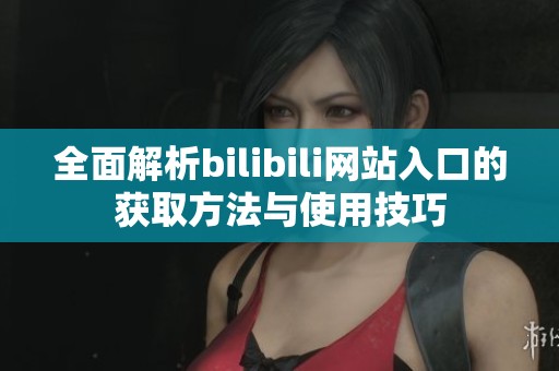 全面解析bilibili网站入口的获取方法与使用技巧