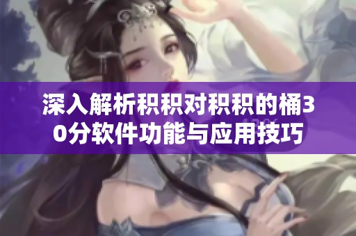 深入解析积积对积积的桶30分软件功能与应用技巧
