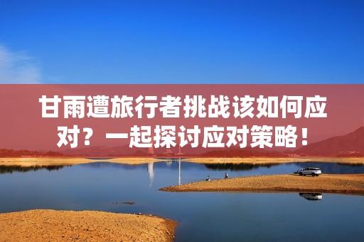 甘雨遭旅行者挑战该如何应对？一起探讨应对策略！