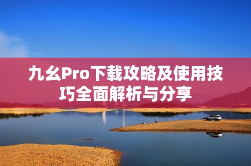 九幺Pro下载攻略及使用技巧全面解析与分享